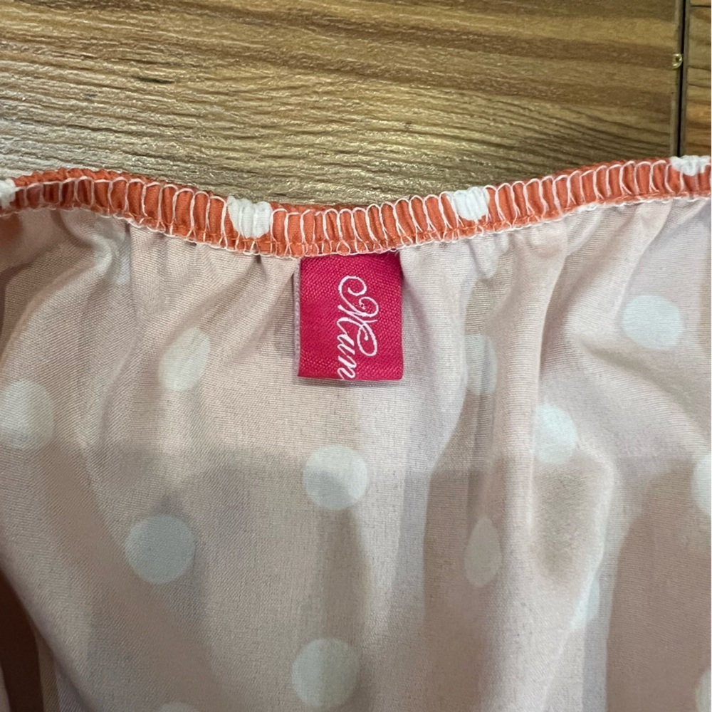 Orange Polka Dot Romper - Picture 3 of 6